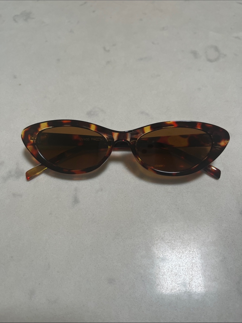 Tortoiseshell Cat Eye Sunglasses - Brown Lenses
